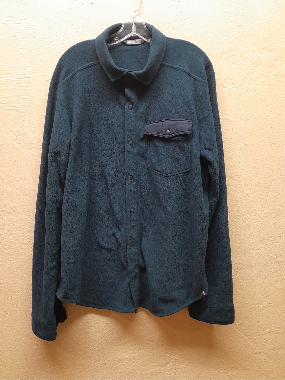 Stio Turpin Fleece Snap Shirt Jacket Hiking Outdoor Backwoods Heather Men’s XL